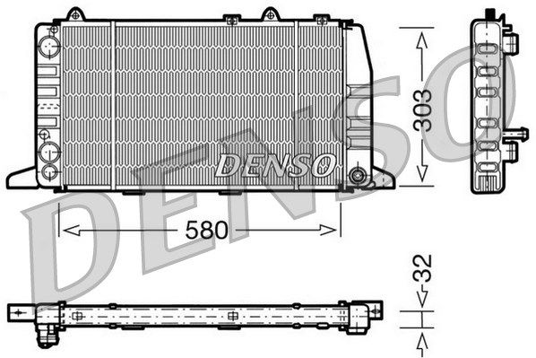 DENSO radiatorius, variklio aušinimas DRM02011