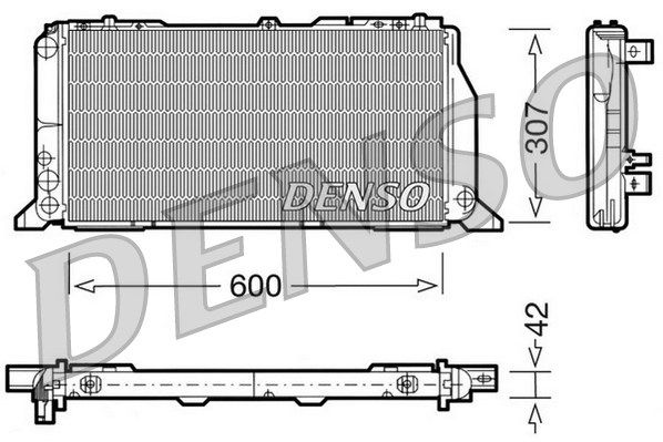 DENSO radiatorius, variklio aušinimas DRM02013