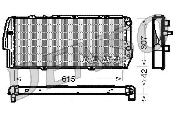 DENSO Радиатор, охлаждение двигателя DRM02040