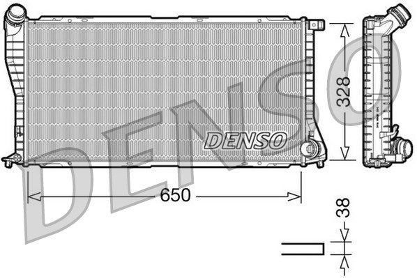 DENSO radiatorius, variklio aušinimas DRM05002