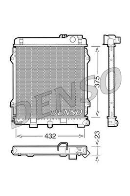 DENSO radiatorius, variklio aušinimas DRM05031