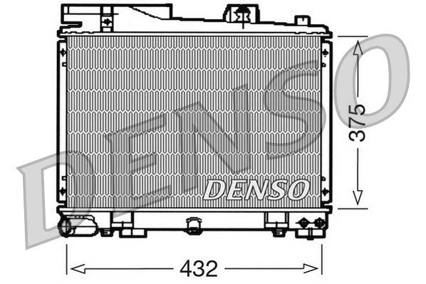DENSO Радиатор, охлаждение двигателя DRM05034