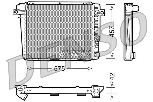 DENSO Радиатор, охлаждение двигателя DRM05051