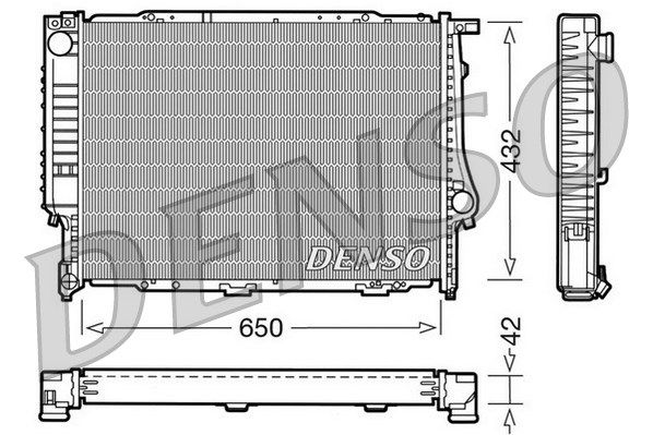 DENSO Радиатор, охлаждение двигателя DRM05055