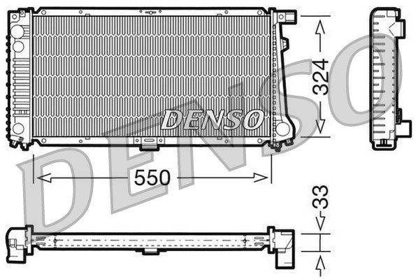 DENSO radiatorius, variklio aušinimas DRM05058