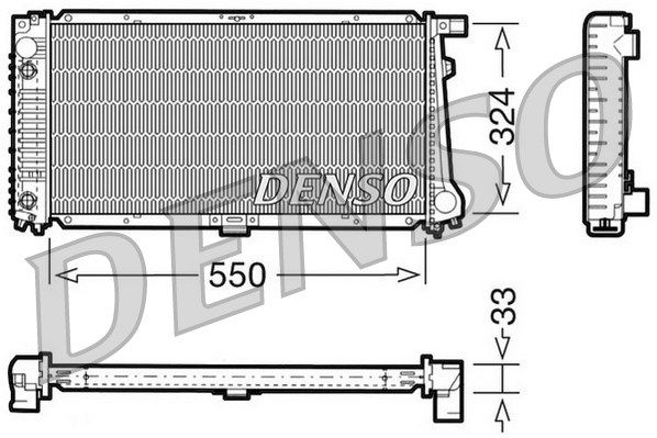 DENSO Радиатор, охлаждение двигателя DRM05059