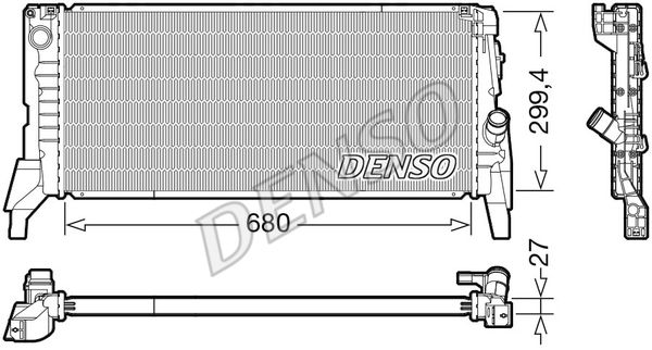 DENSO Радиатор, охлаждение двигателя DRM05119
