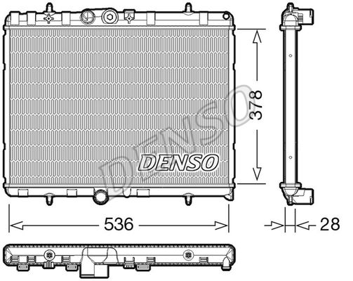 DENSO radiatorius, variklio aušinimas DRM07004
