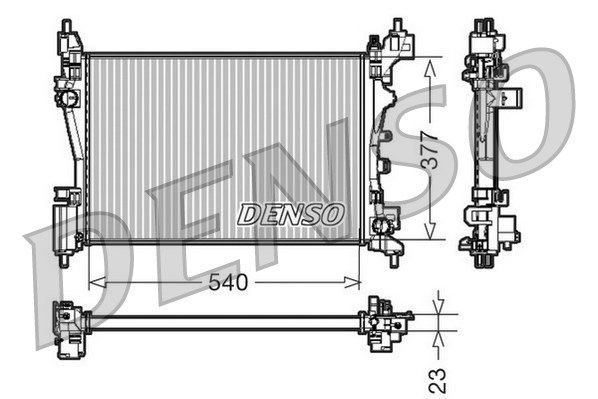 DENSO radiatorius, variklio aušinimas DRM07042