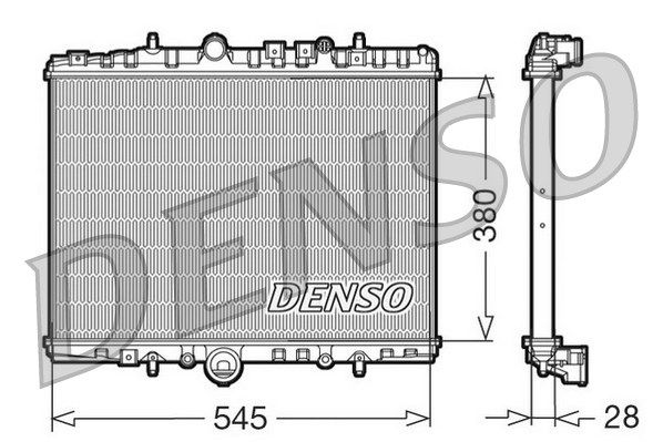 DENSO Радиатор, охлаждение двигателя DRM07056