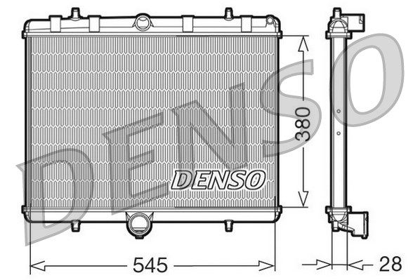 DENSO radiatorius, variklio aušinimas DRM07060