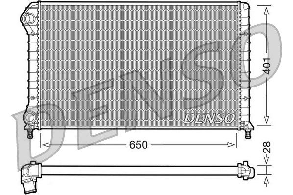 DENSO radiatorius, variklio aušinimas DRM09061