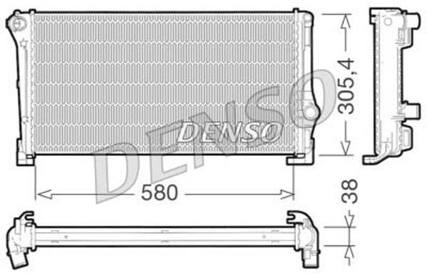 DENSO radiatorius, variklio aušinimas DRM09107