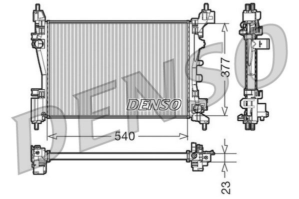 DENSO Радиатор, охлаждение двигателя DRM09109