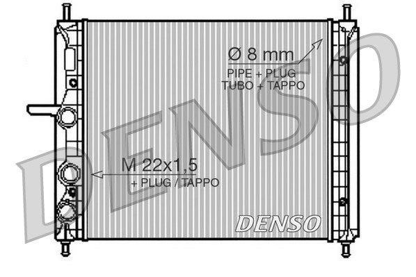 DENSO Радиатор, охлаждение двигателя DRM09150