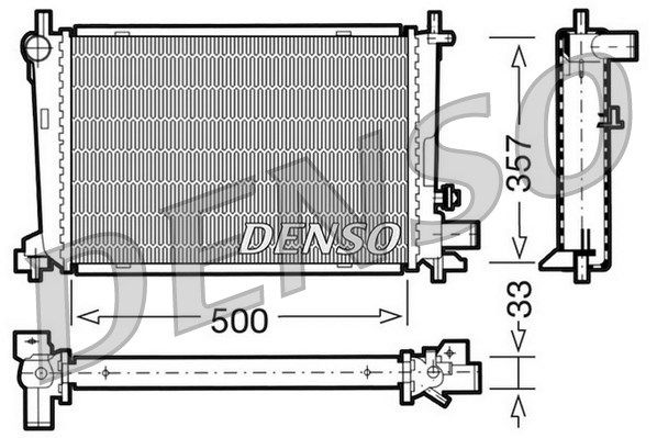 DENSO Радиатор, охлаждение двигателя DRM10039
