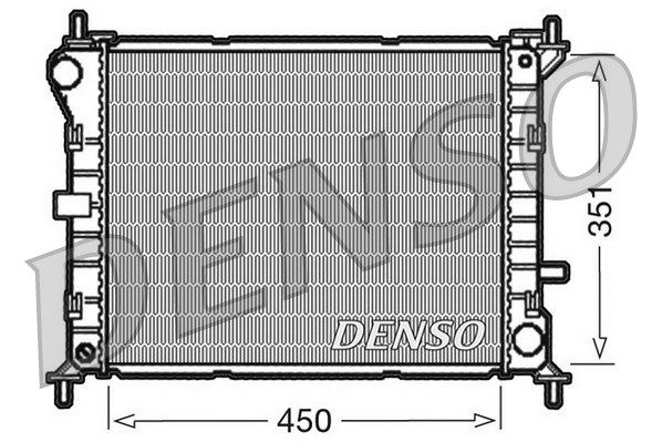 DENSO radiatorius, variklio aušinimas DRM10050