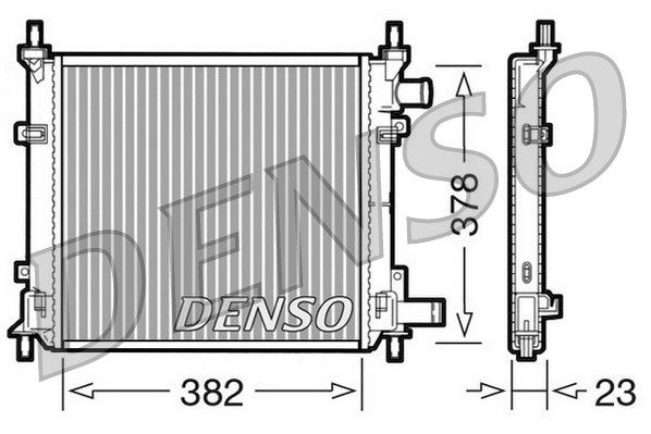 DENSO radiatorius, variklio aušinimas DRM10060