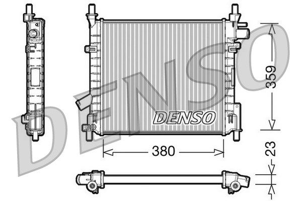 DENSO radiatorius, variklio aušinimas DRM10062