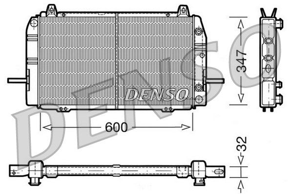 DENSO radiatorius, variklio aušinimas DRM10084