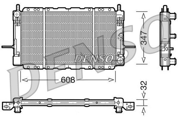 DENSO radiatorius, variklio aušinimas DRM10085