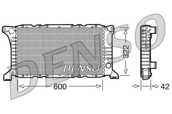 DENSO radiatorius, variklio aušinimas DRM10097