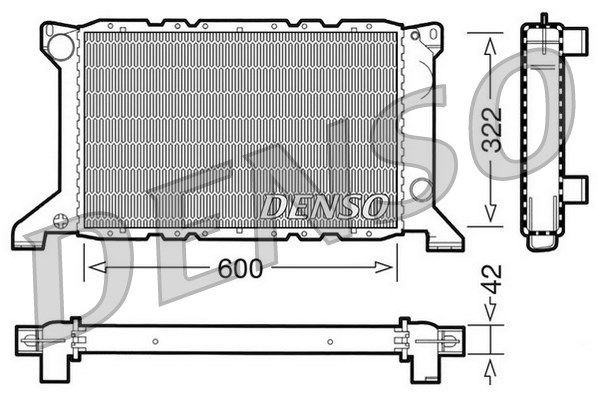 DENSO radiatorius, variklio aušinimas DRM10098