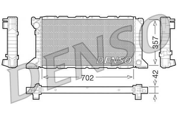 DENSO radiatorius, variklio aušinimas DRM10099