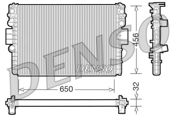 DENSO radiatorius, variklio aušinimas DRM12006