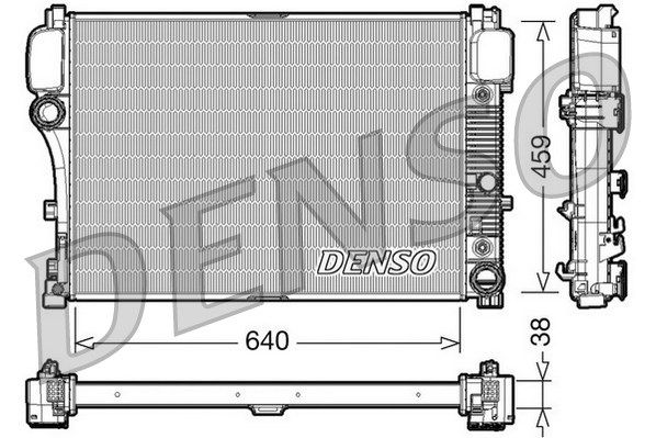 DENSO radiatorius, variklio aušinimas DRM17008