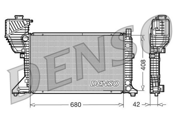 DENSO radiatorius, variklio aušinimas DRM17011