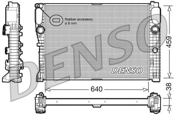 DENSO radiatorius, variklio aušinimas DRM17014