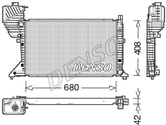 DENSO radiatorius, variklio aušinimas DRM17019