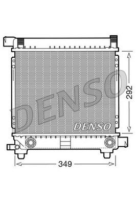 DENSO radiatorius, variklio aušinimas DRM17028