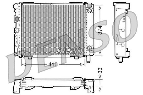 DENSO radiatorius, variklio aušinimas DRM17029