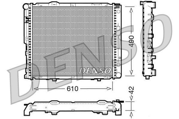 DENSO radiatorius, variklio aušinimas DRM17033