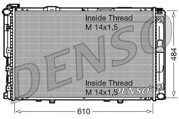 DENSO Радиатор, охлаждение двигателя DRM17039