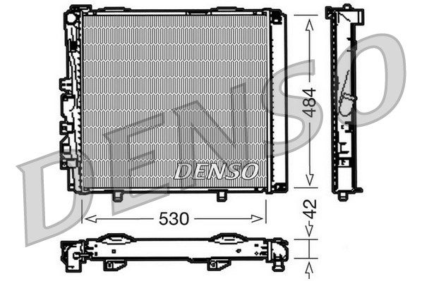 DENSO radiatorius, variklio aušinimas DRM17040