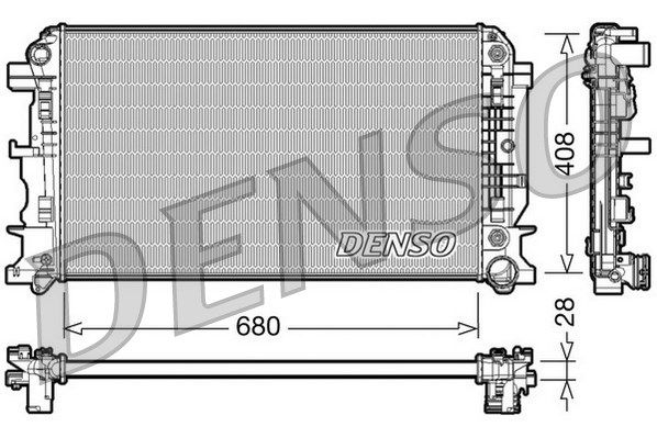 DENSO radiatorius, variklio aušinimas DRM17044