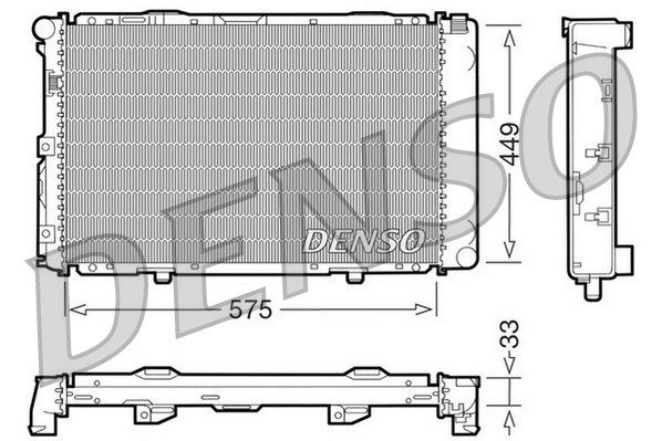 DENSO radiatorius, variklio aušinimas DRM17066