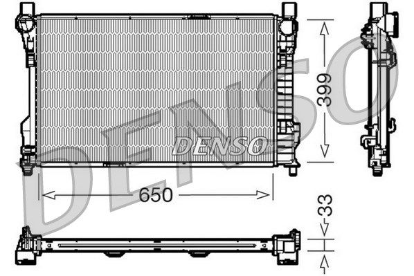 DENSO radiatorius, variklio aušinimas DRM17082