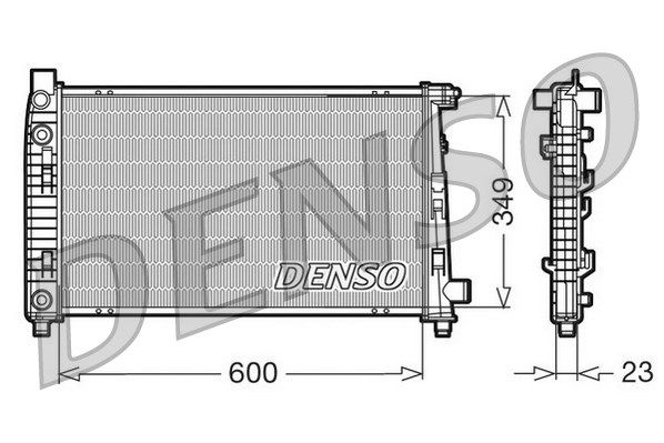 DENSO radiatorius, variklio aušinimas DRM17102