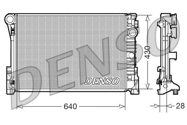 DENSO radiatorius, variklio aušinimas DRM17110