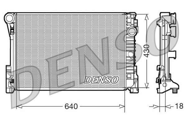 DENSO radiatorius, variklio aušinimas DRM17111