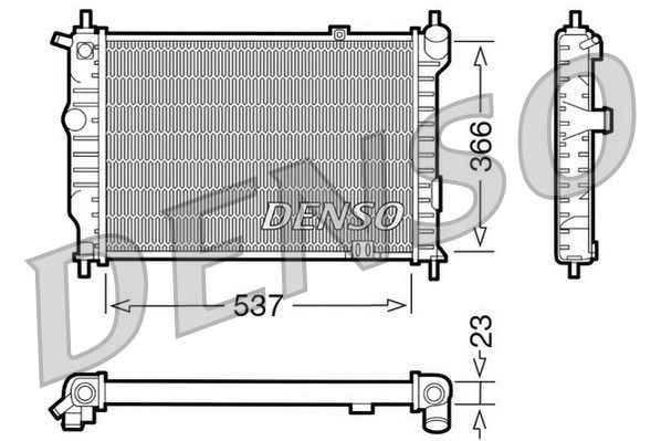 DENSO radiatorius, variklio aušinimas DRM20011