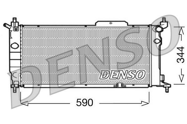 DENSO radiatorius, variklio aušinimas DRM20013