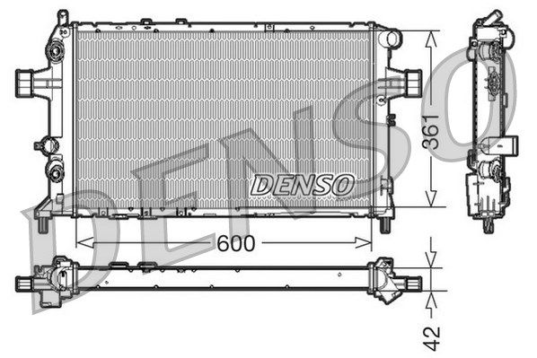 DENSO Радиатор, охлаждение двигателя DRM20016