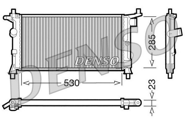 DENSO radiatorius, variklio aušinimas DRM20037