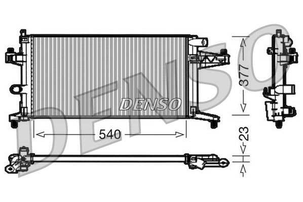 DENSO radiatorius, variklio aušinimas DRM20038