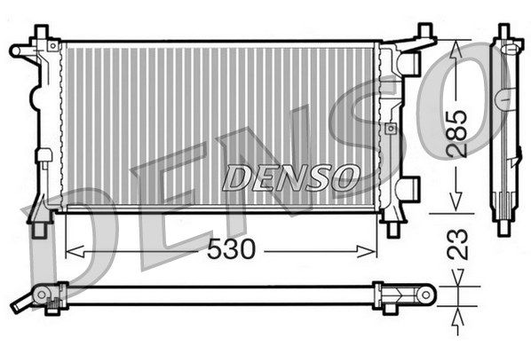 DENSO Радиатор, охлаждение двигателя DRM20041